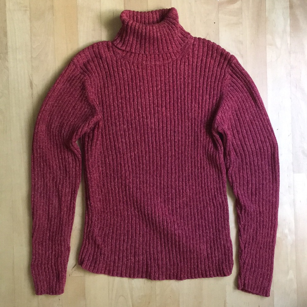 2/$20 Eddie Bauer 💯 cotton marled turtleneck sz M